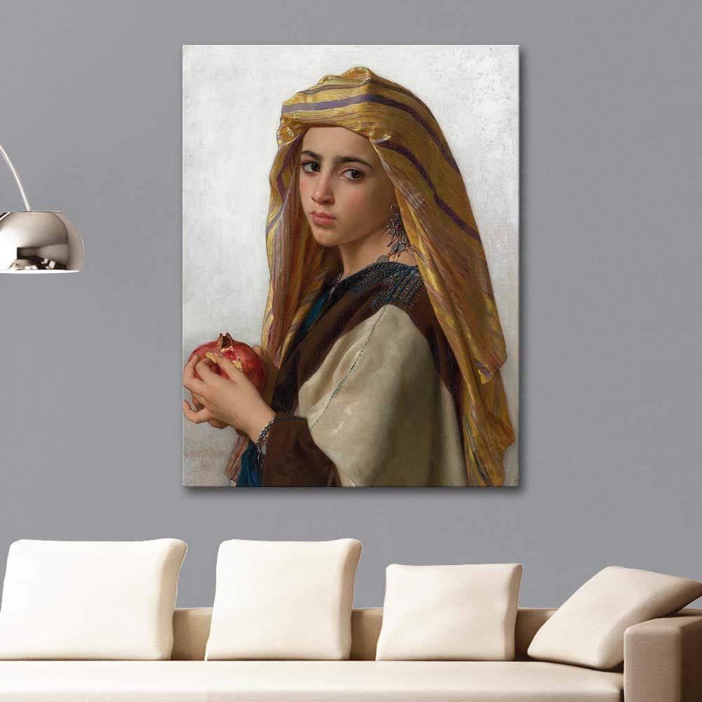 William Adolphe Bouguereau Girl with a Pomegranate Art Print