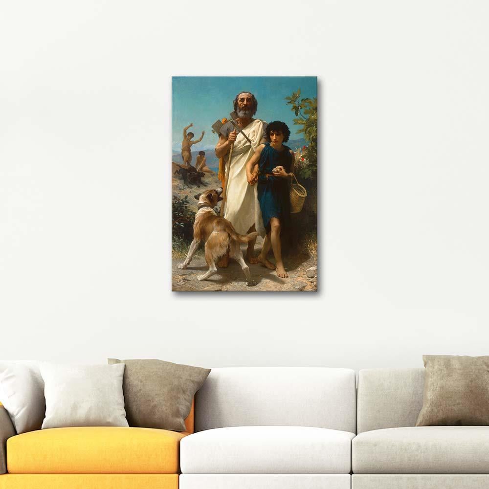 William Adolphe Bouguereau Homer and his Guide Art Print