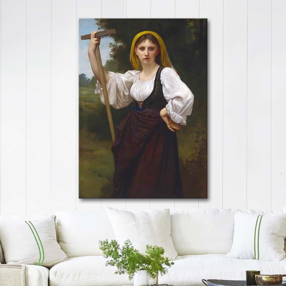 William Adolphe Bouguereau La Faneuse Art Print