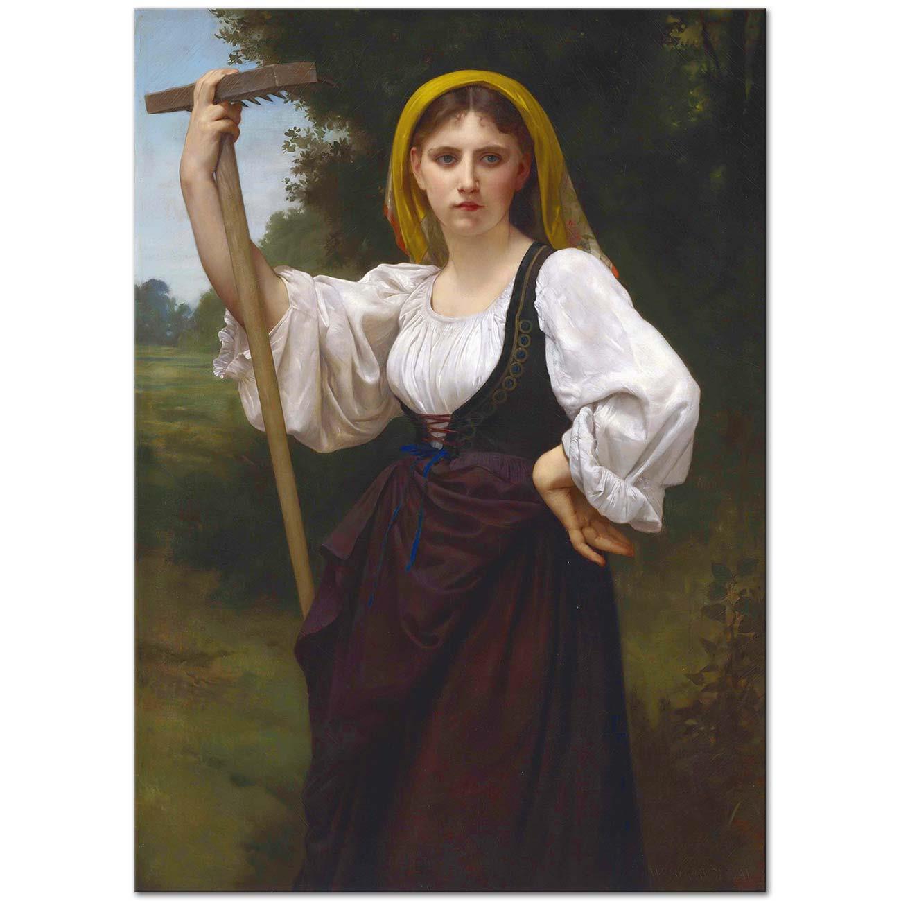 William Adolphe Bouguereau La Faneuse Art Print