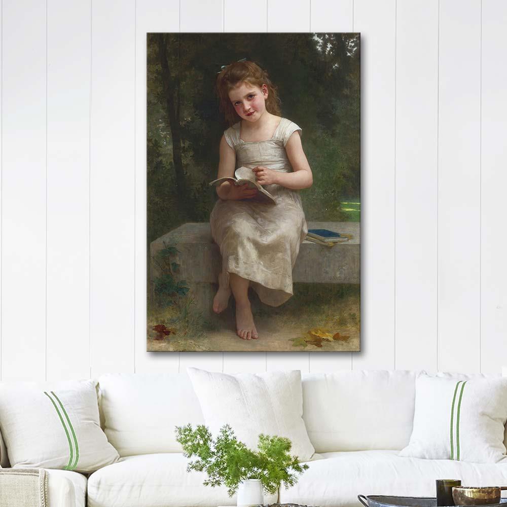 William Adolphe Bouguereau La Liseuse Art Print