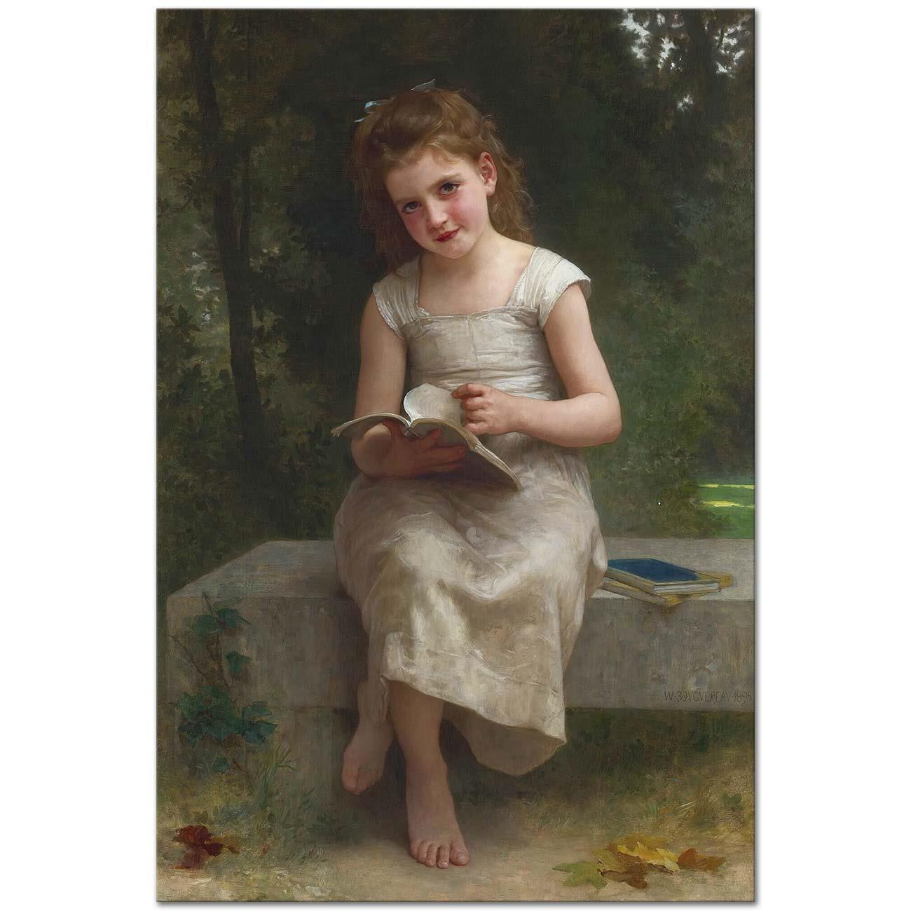 William Adolphe Bouguereau La Liseuse Art Print