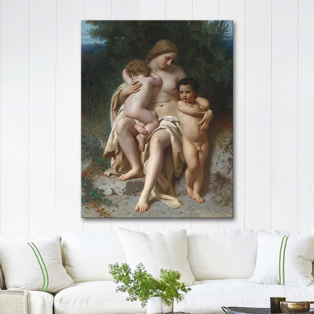 William Adolphe Bouguereau La Première Discorde Art Print