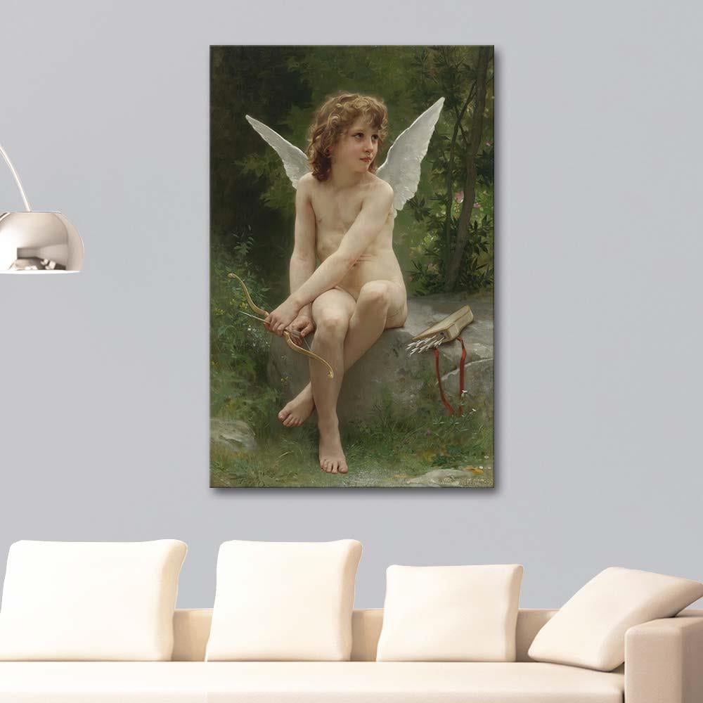 William Adolphe Bouguereau Love on the Look Out Art Print