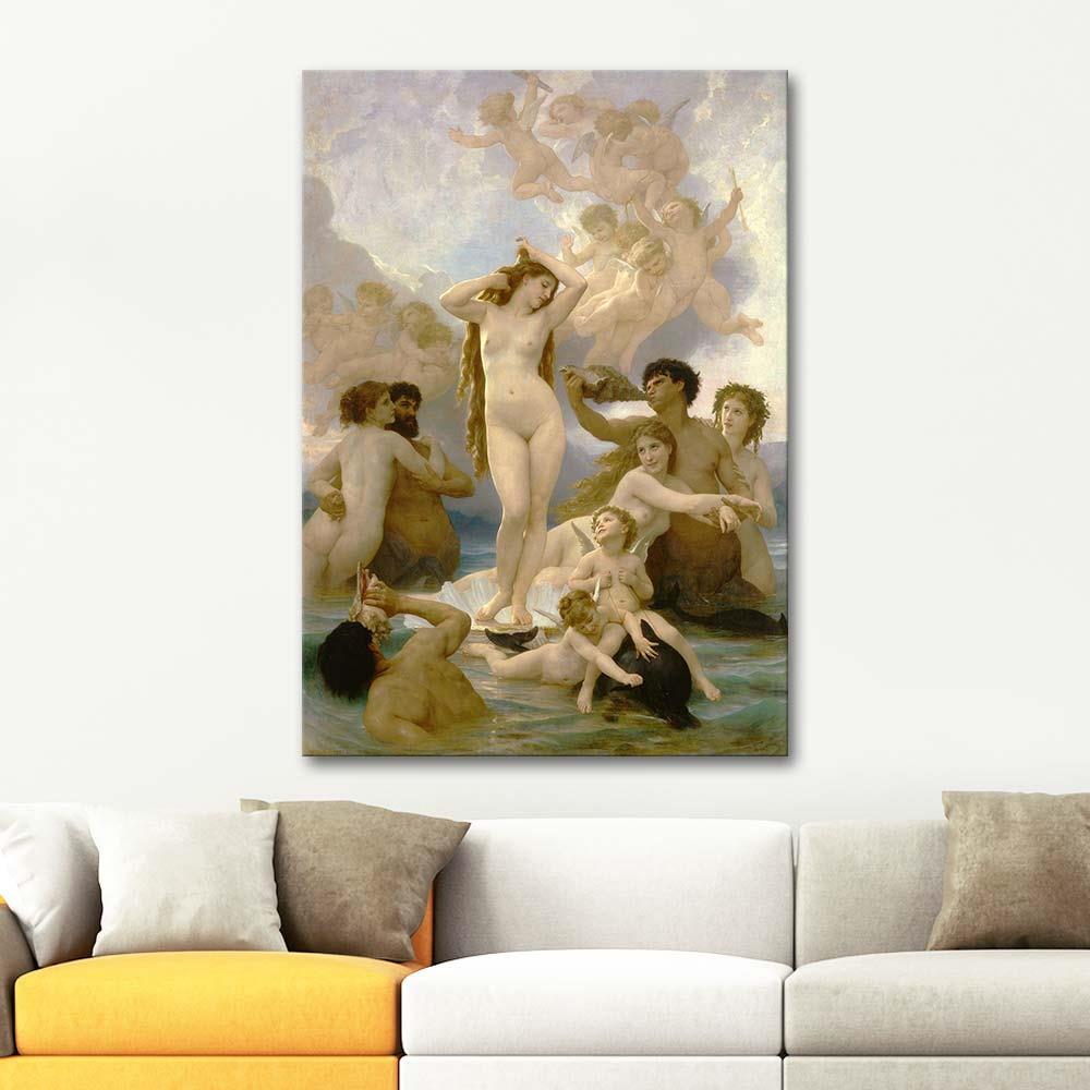 William Adolphe Bouguereau Venüs'ün Doğuşu Kanvas Tablo