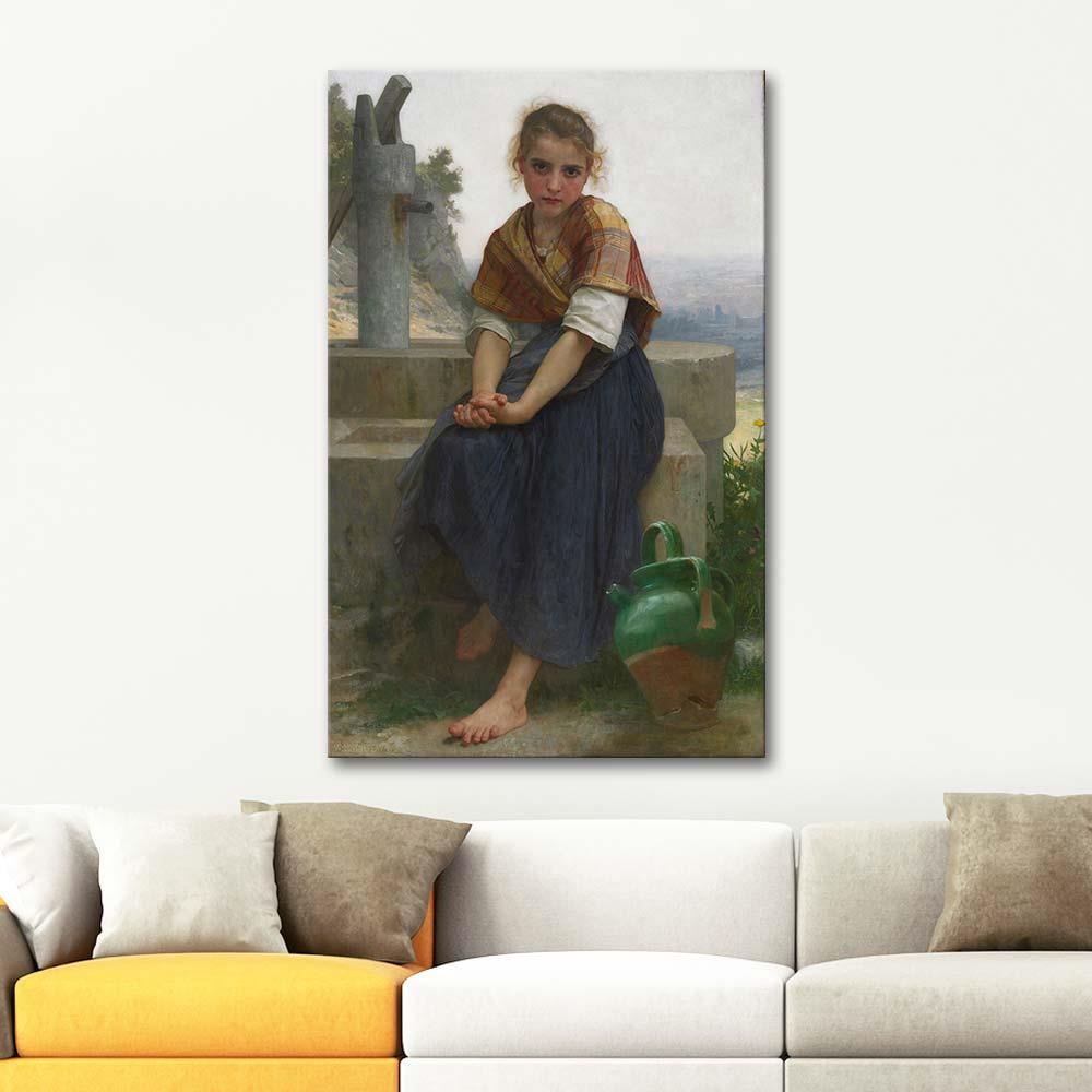 William Adolphe Bouguereau Kırık Testi Kanvas Tablo
