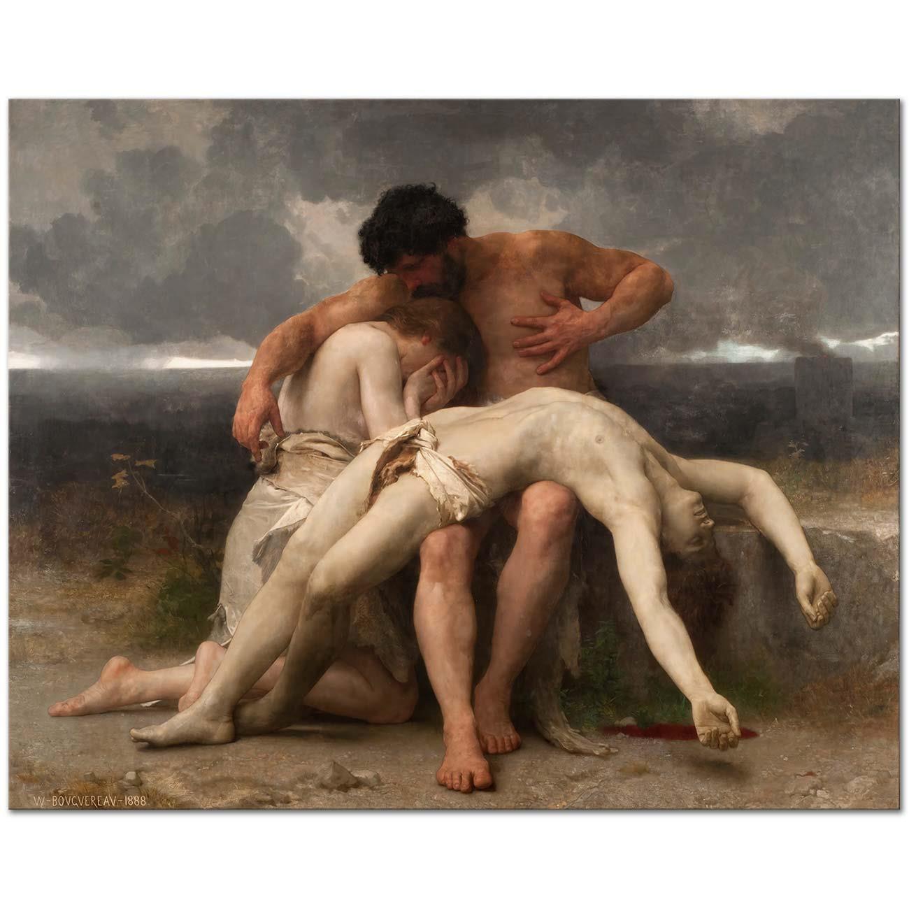 William Adolphe Bouguereau The First Mourning Art Print