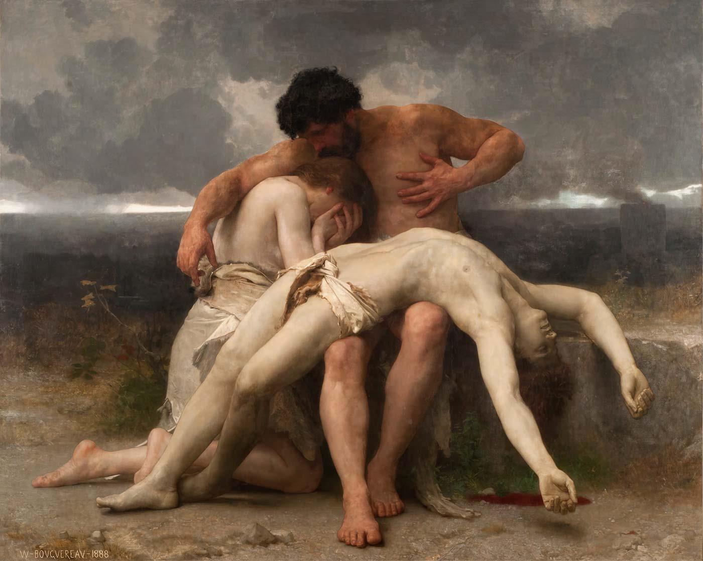 William Adolphe Bouguereau The First Mourning Art Print