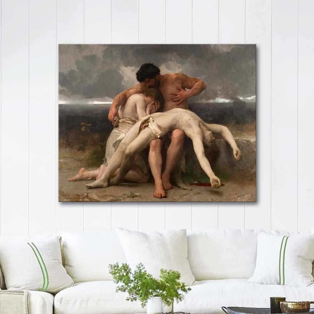 William Adolphe Bouguereau The First Mourning Art Print