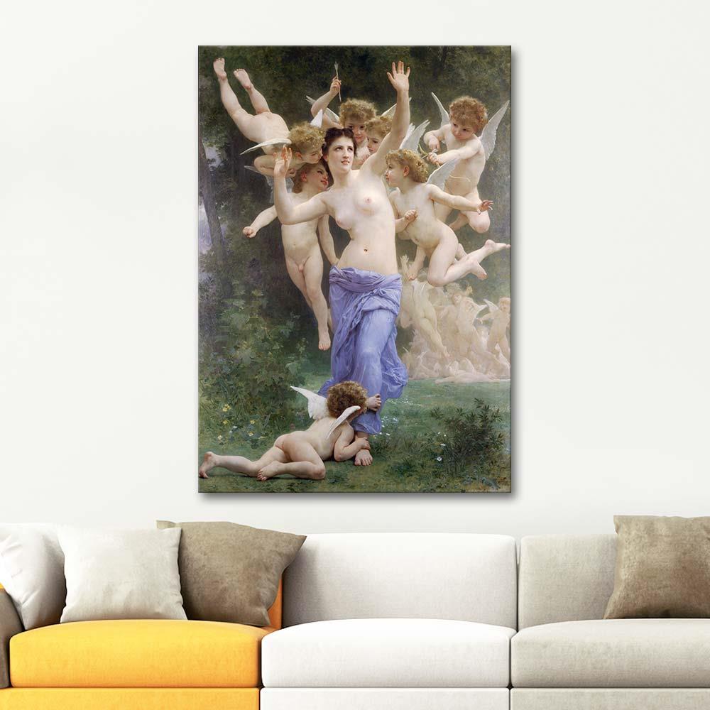 William Adolphe Bouguereau İstila Kanvas Tablo