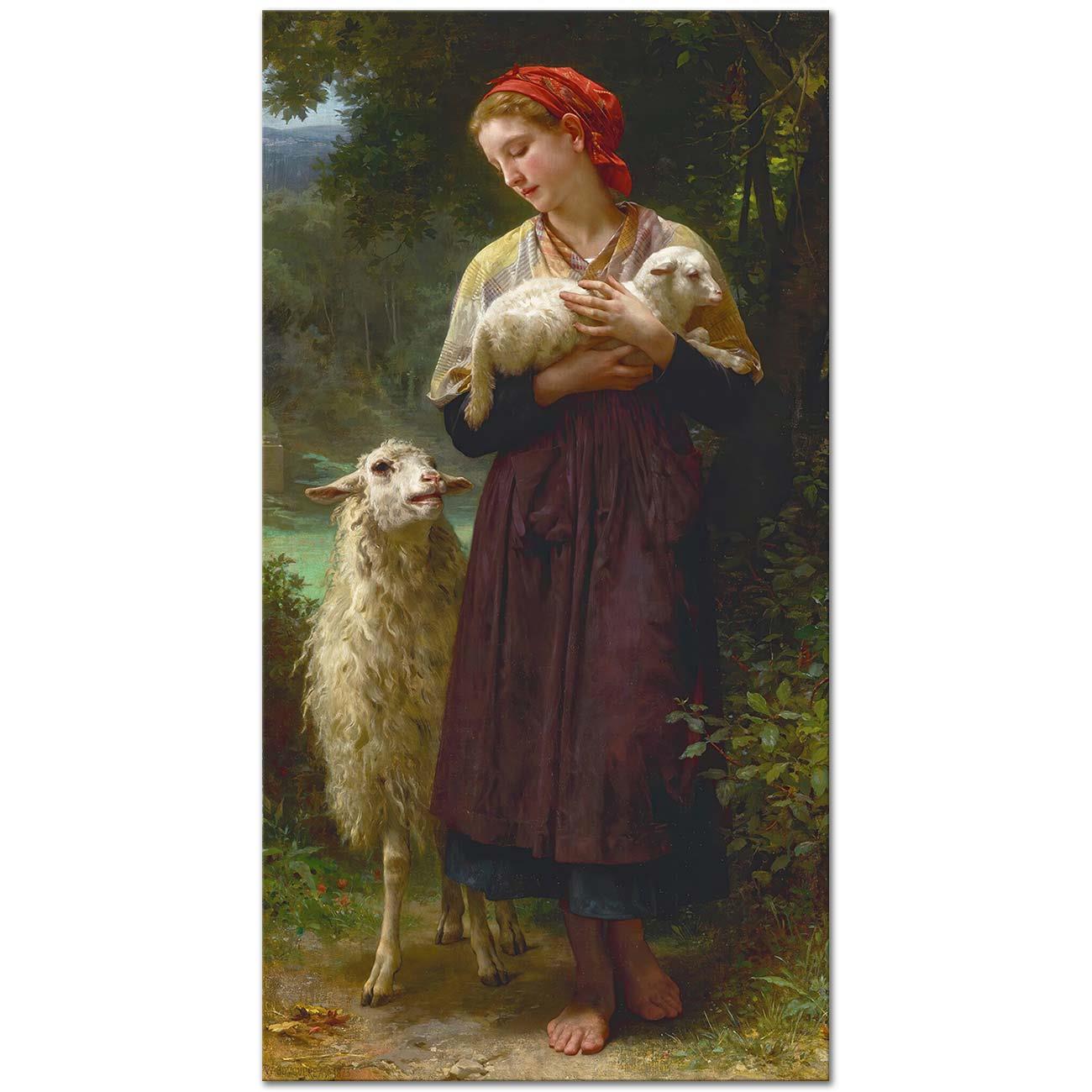The Newborn Lamb by William Adolphe Bouguereau
