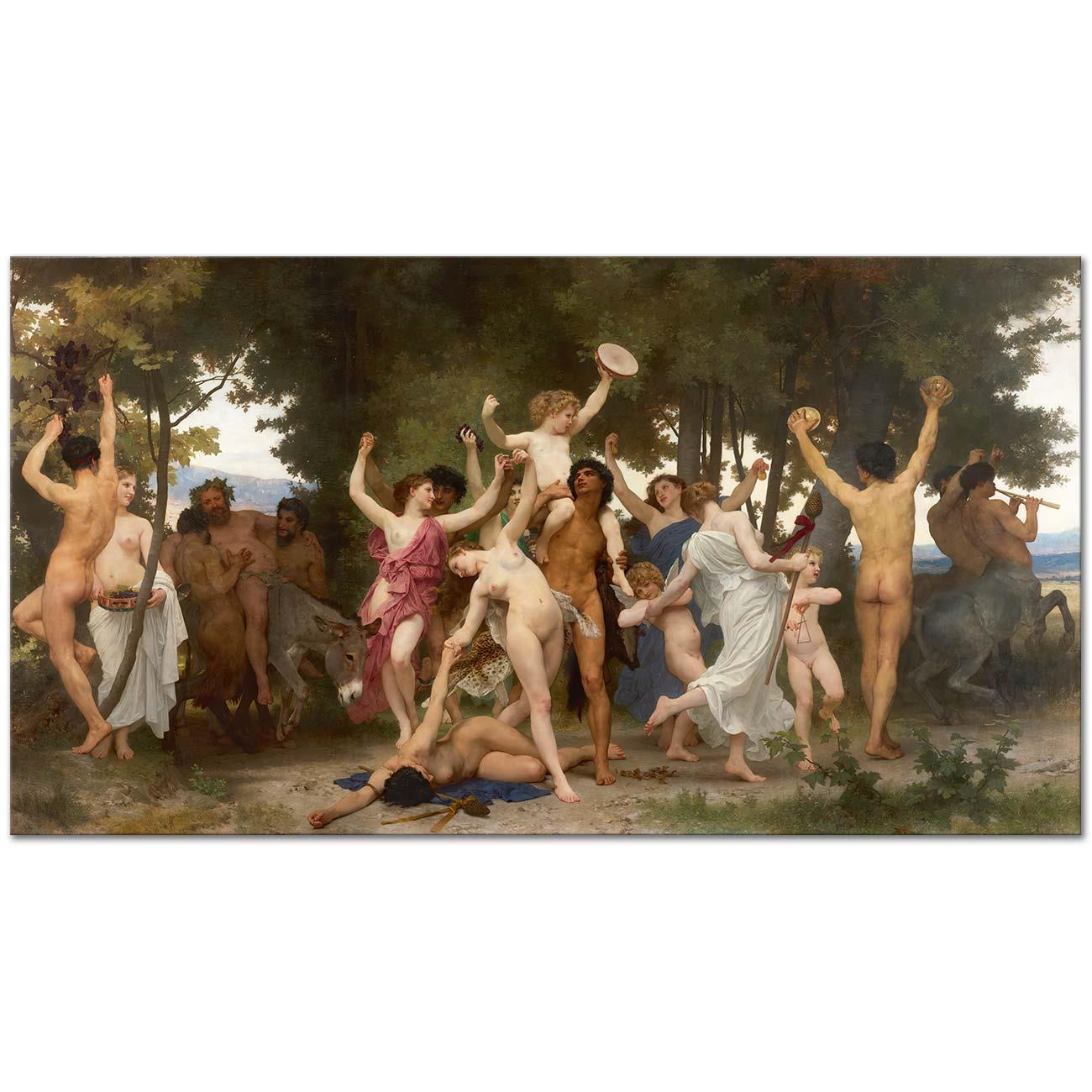 The Youth of Bacchus by William Adolphe Bouguereau