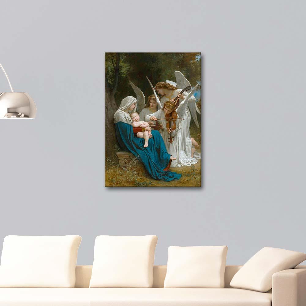 William Adolphe Bouguereau Virgin of the Angels Art Print