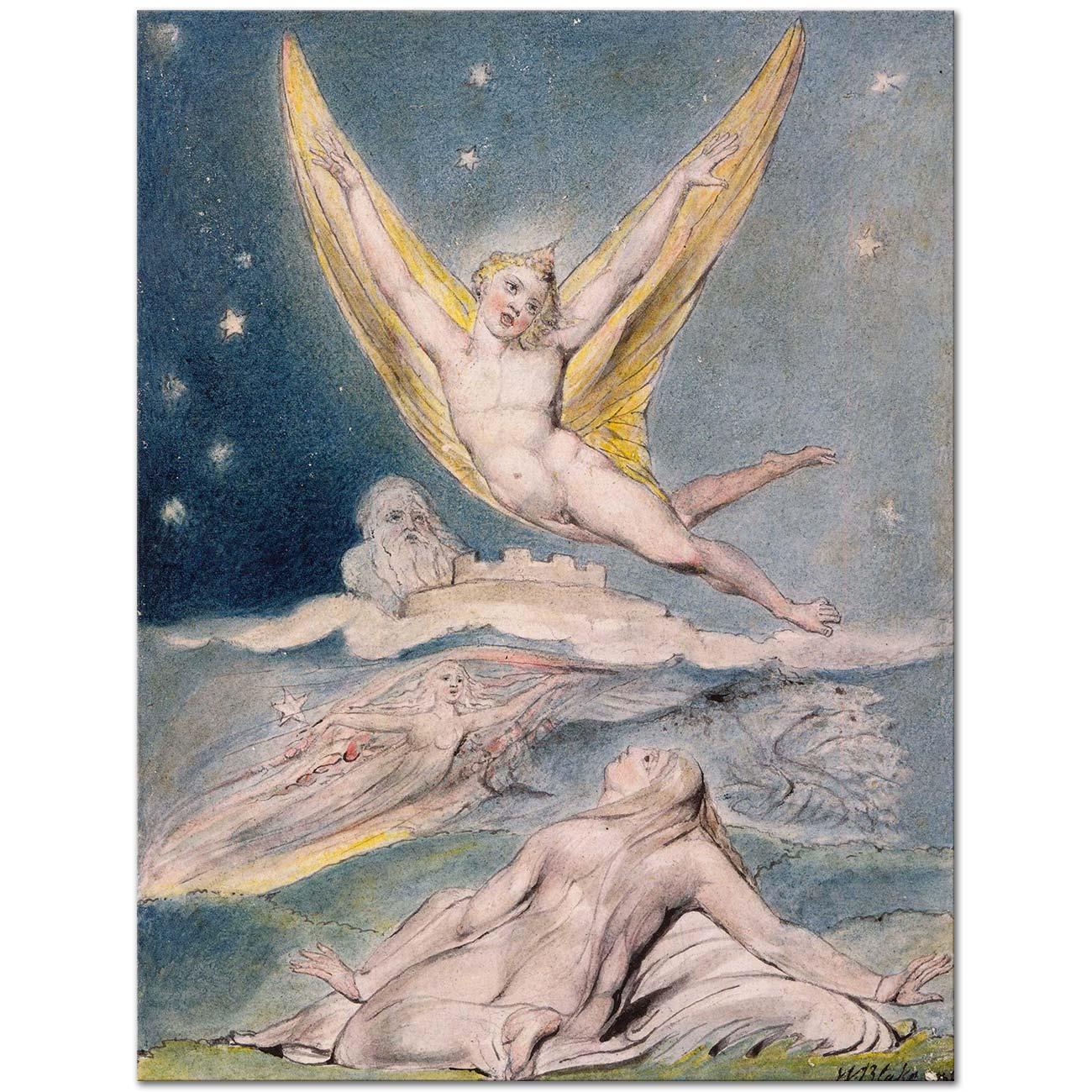 Night Startled by the Lark by William Blake