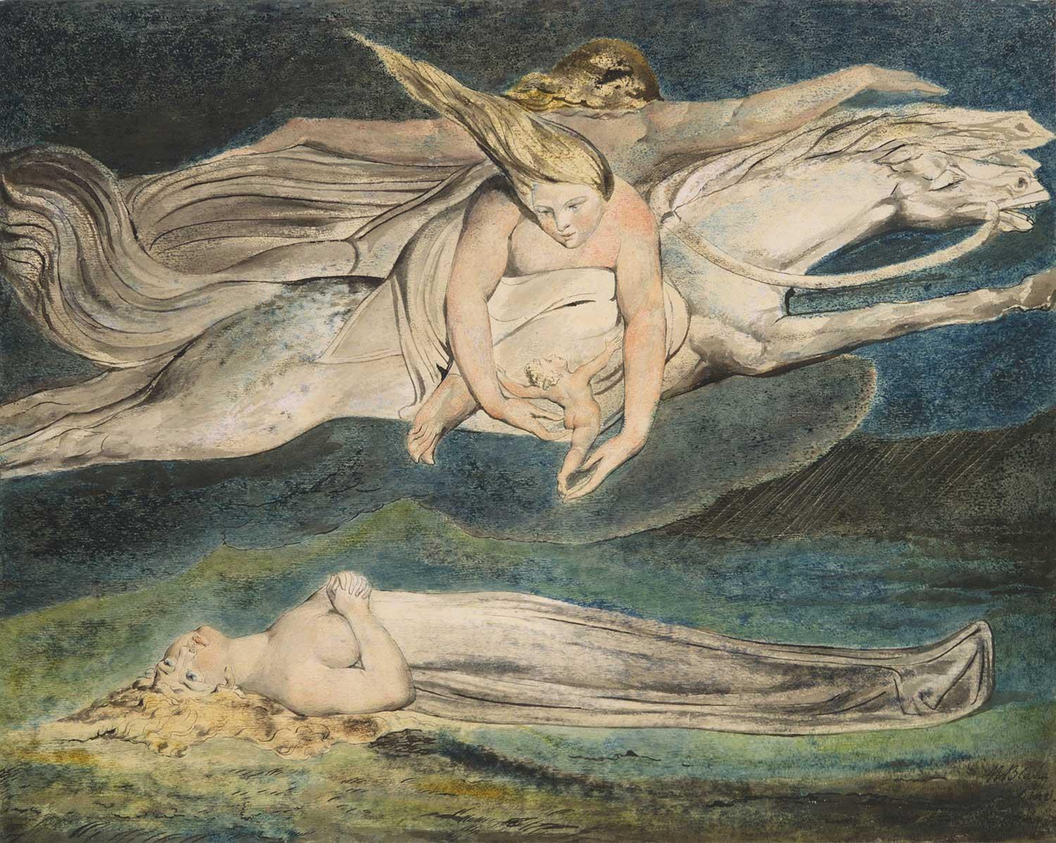 William Blake Pity Kanvas Tablo