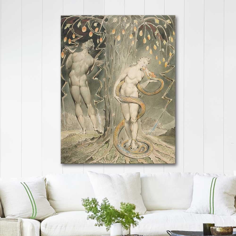 William Blake The Temptation and Fall of Eve Art Print