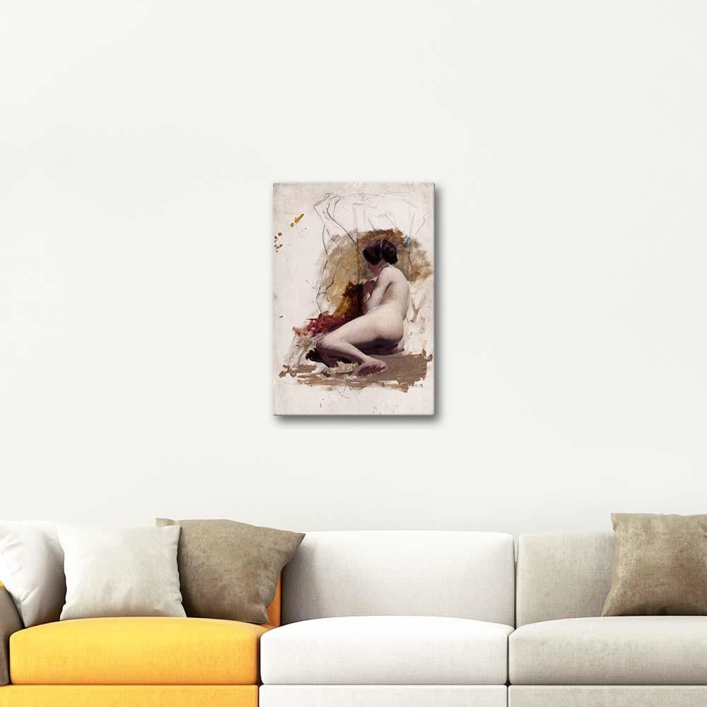 William Etty Reclining Female Nude Art Print
