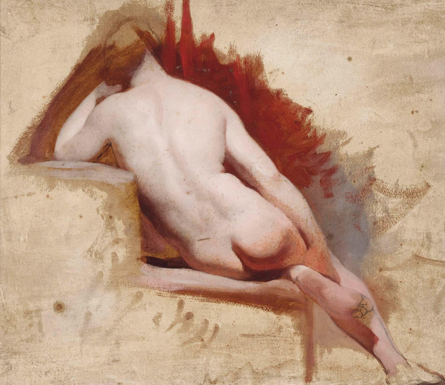Seated Female Nude Study by William Etty