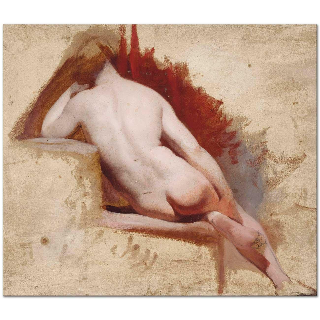Seated Female Nude Study by William Etty