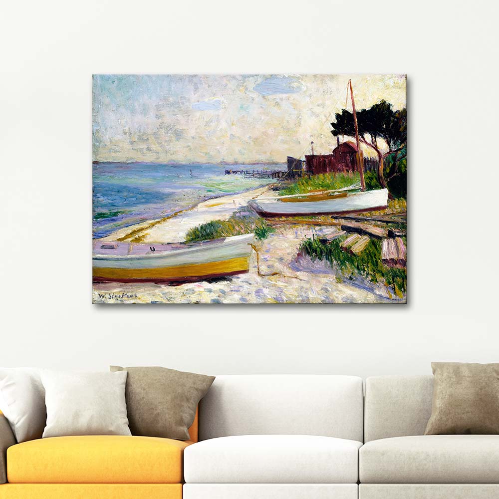 William Glackens Beach Scene Art Print