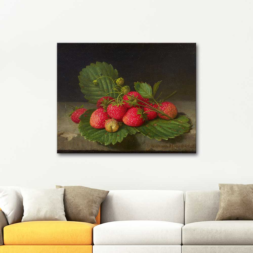 William Hammer Still Life with Strawberries Art Print