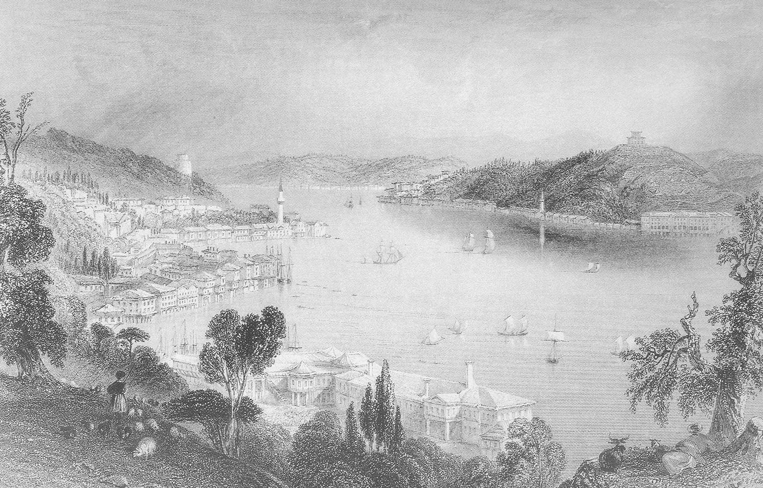 William Henry Bartlett Boğaziçi Kanvas Tablo