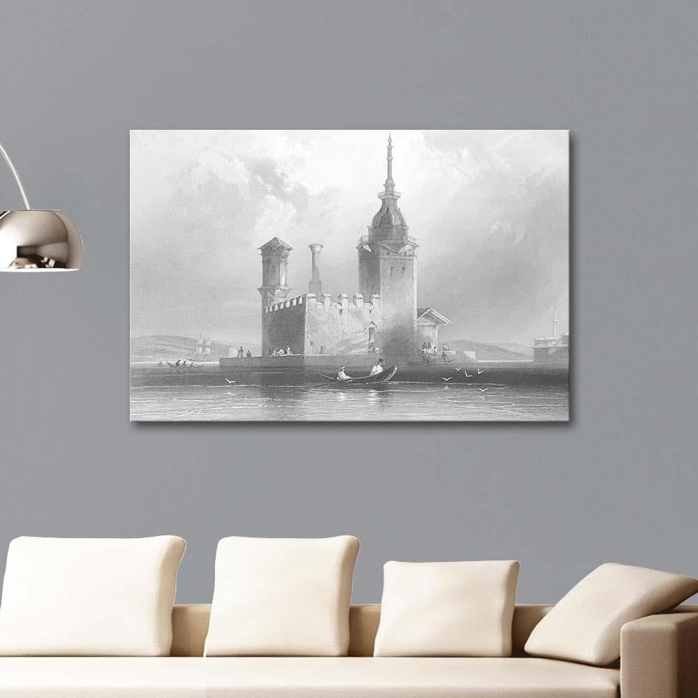 William Henry Bartlett The Maiden Tower Art Print