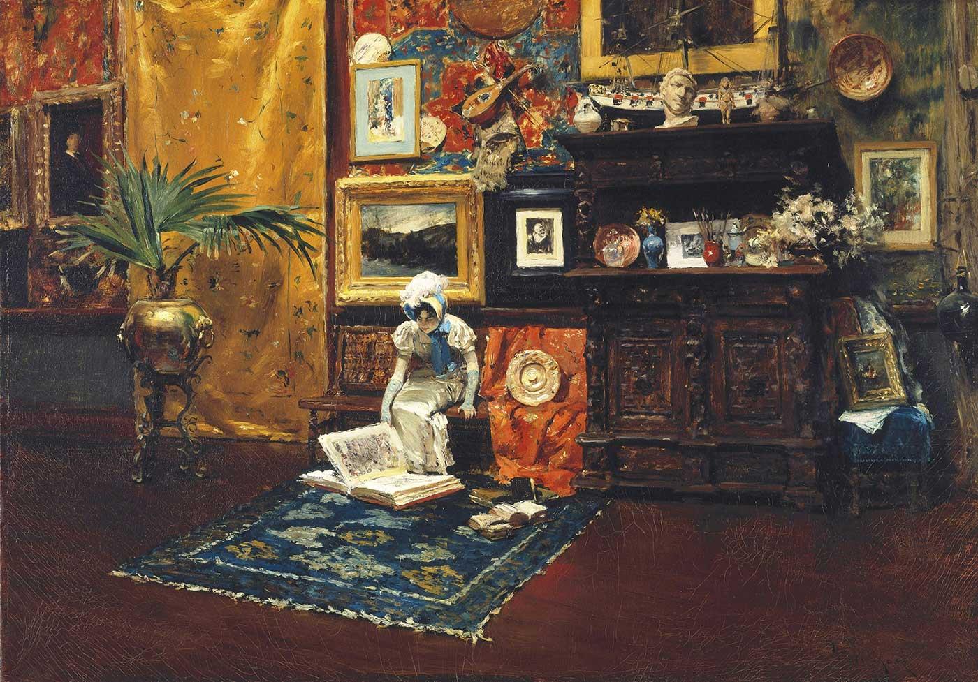 William Merritt Chase Stüdyo Kanvas Tablo