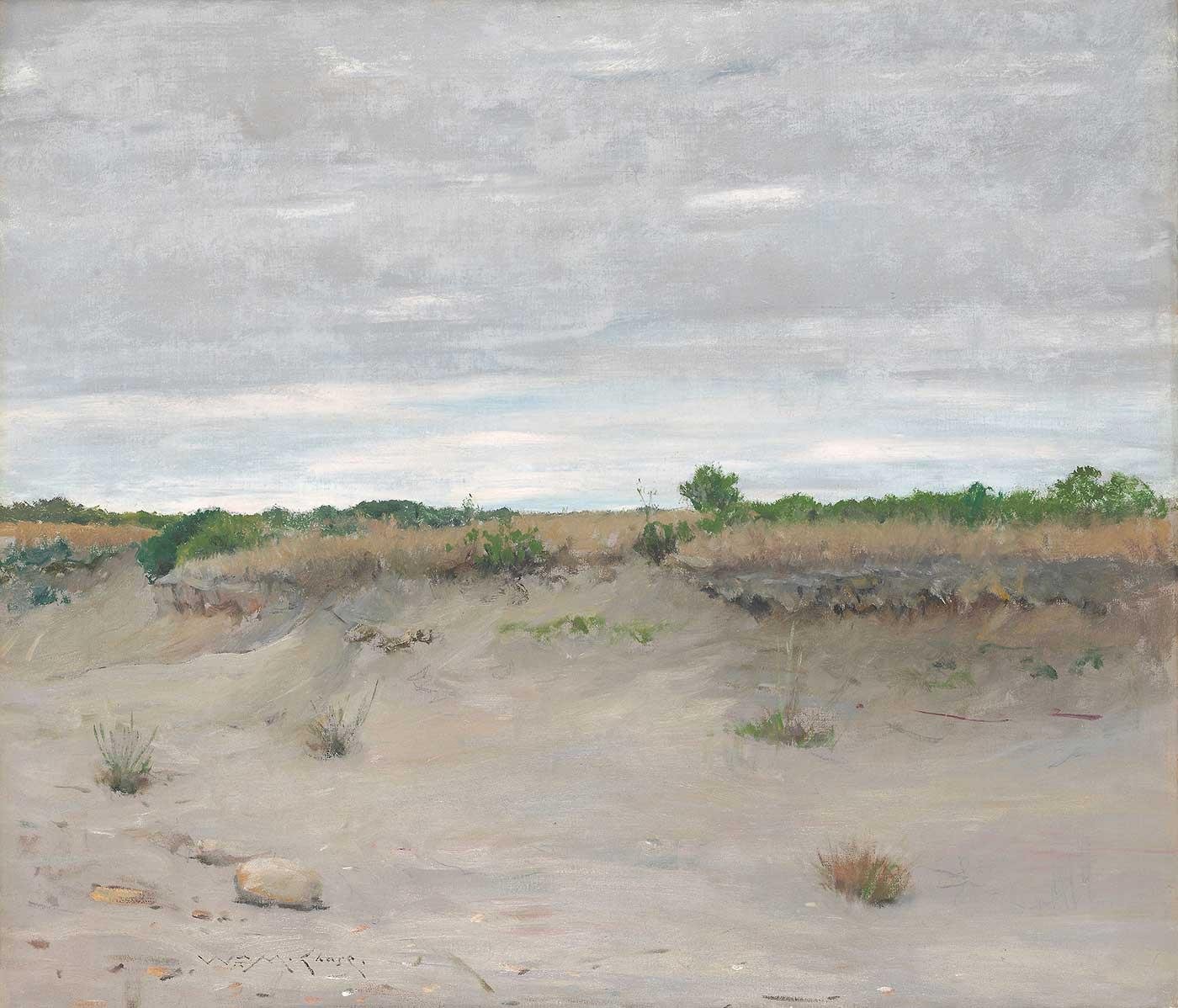 William Merritt Chase Kumları Savuran Rüzgar Kanvas Tablo