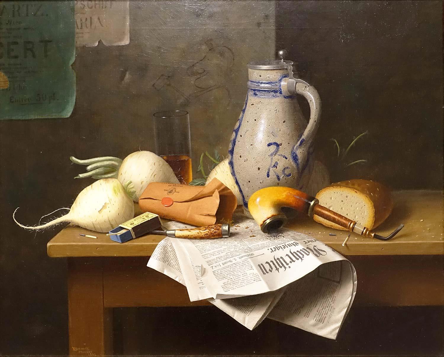 Munich Still Life by William Michael Harnett