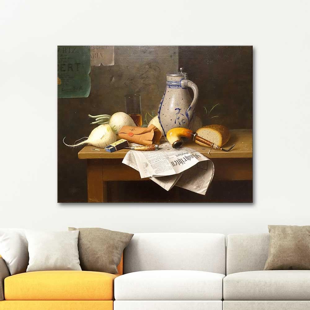 William Michael Harnett Munich Still Life Art Print