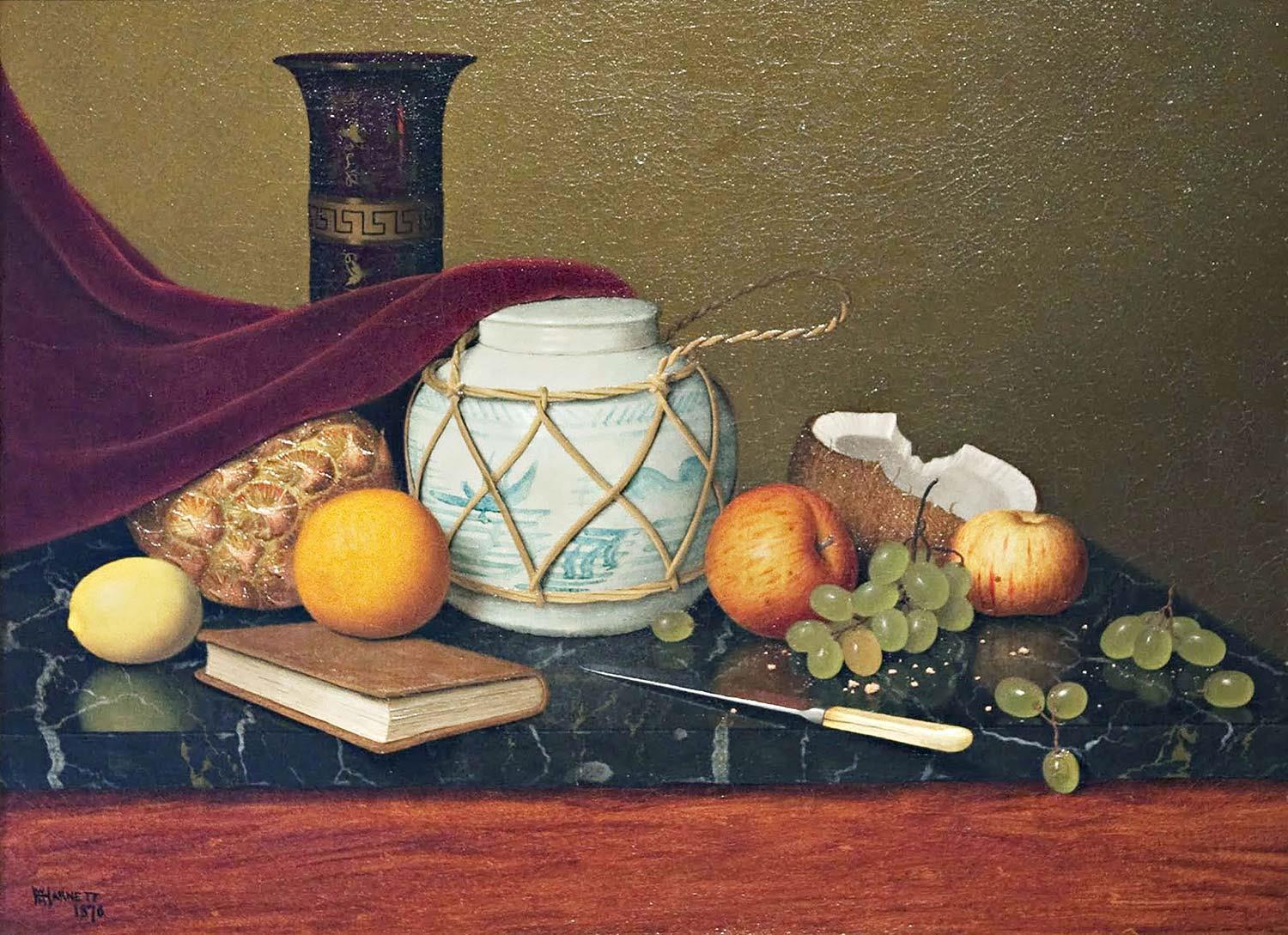 Still Life Ginger Jar by William Michael Harnett