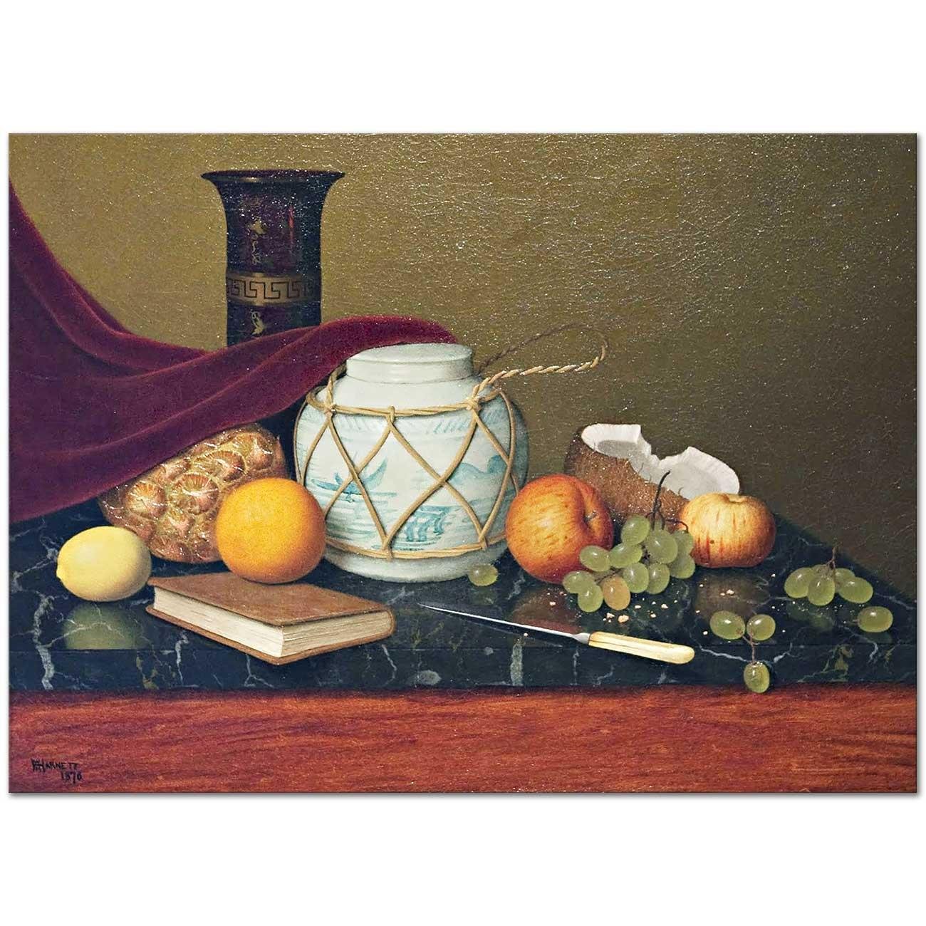 Still Life Ginger Jar by William Michael Harnett