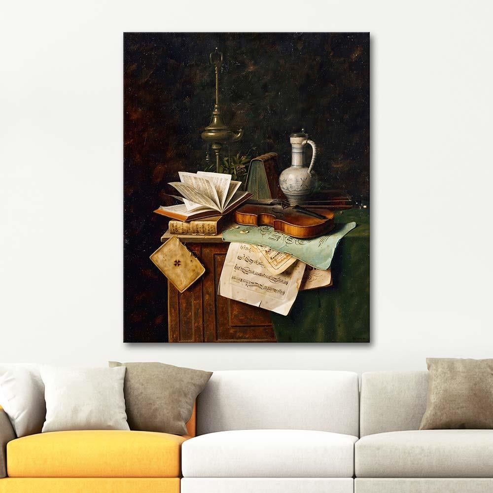 William Michael Harnett Still Life With Violin Art Print