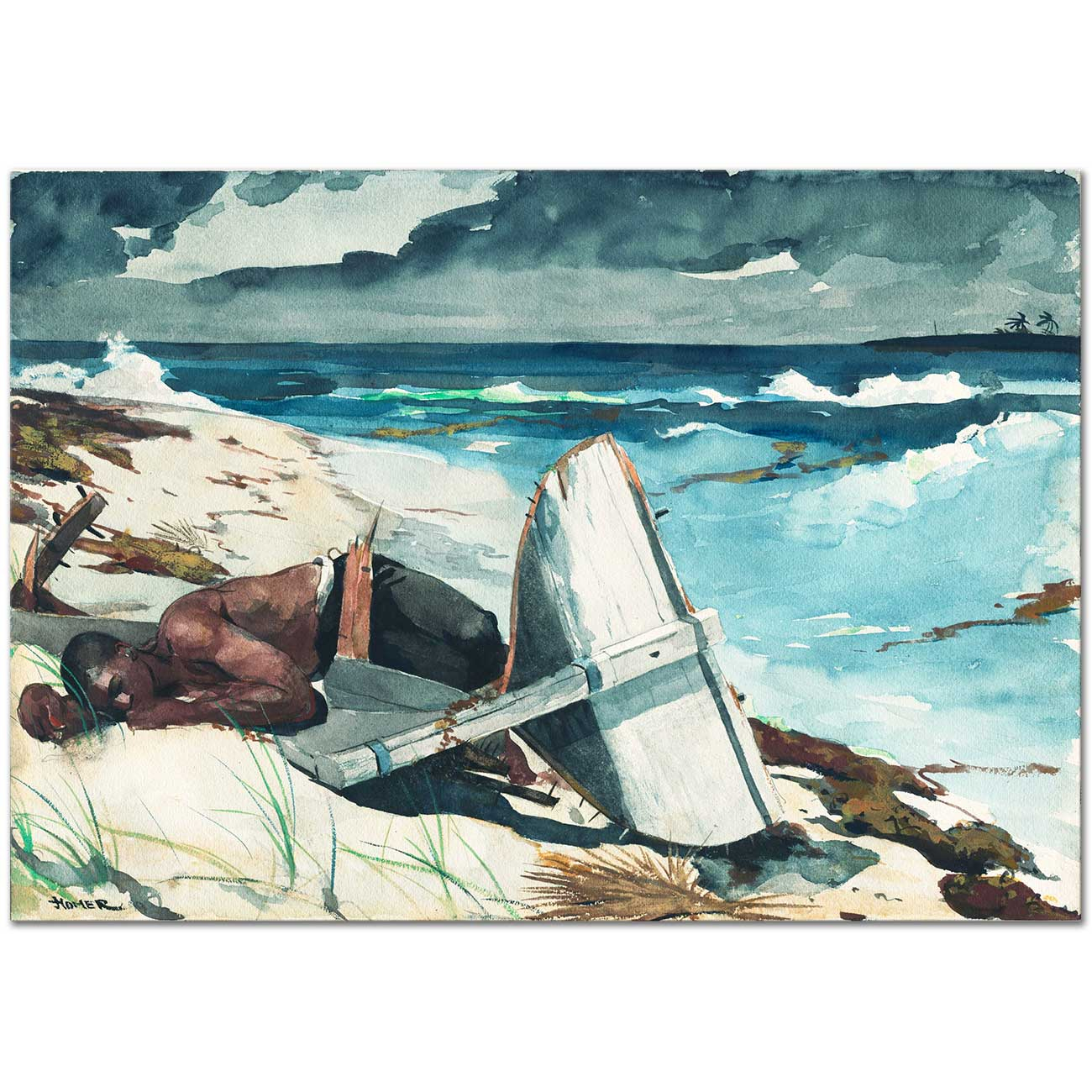 Winslow Homer After the Hurricane Bahamas Art Print