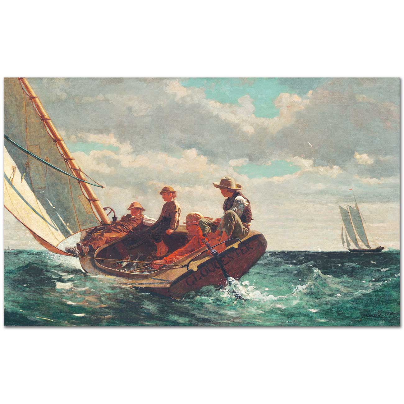 Winslow Homer Yelkenler Fora Kanvas Tablo