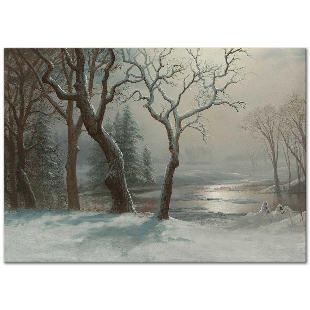 Albert Bierstadt Yosemite'de Kış Kanvas Tablo