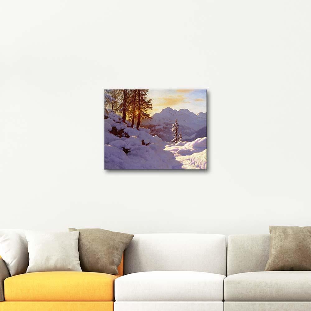 Winter Landscape by Ivan Fedorovich Choultse as Art Print