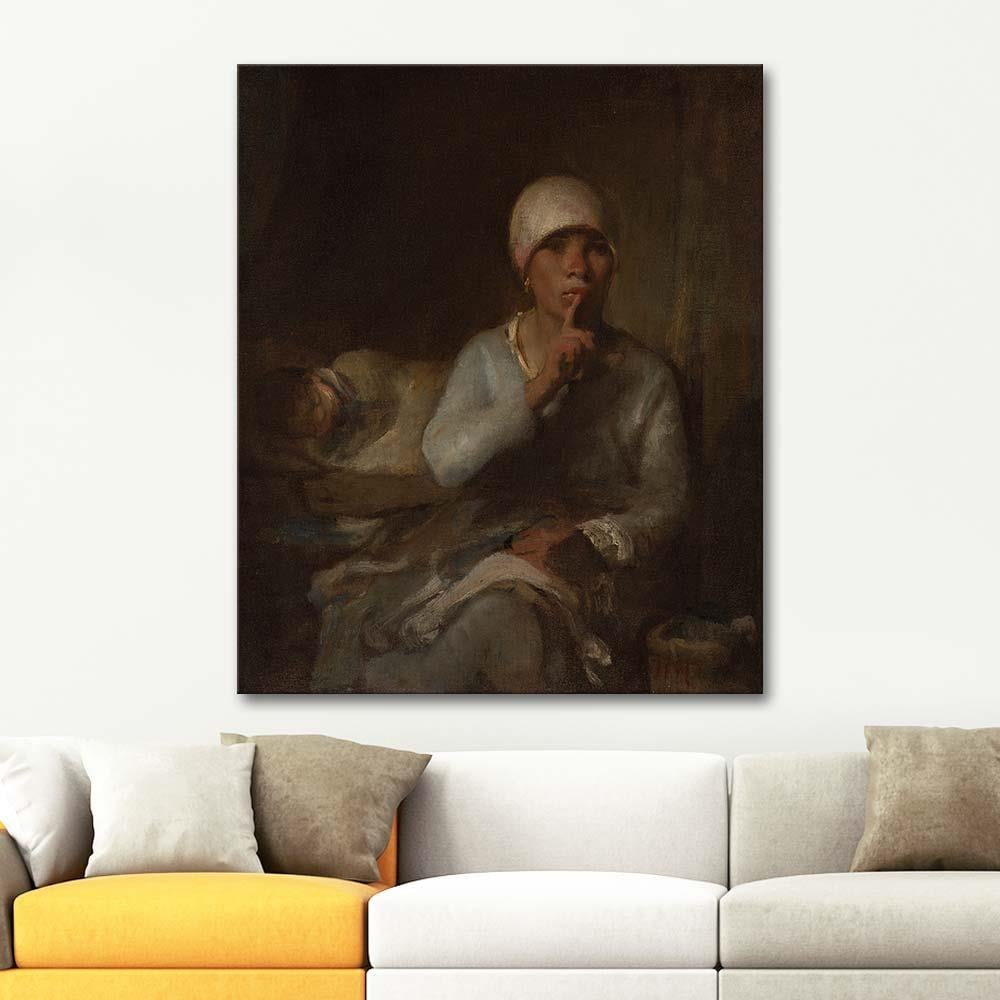 Woman and Child (Silence) by Jean-François Millet as Art Print