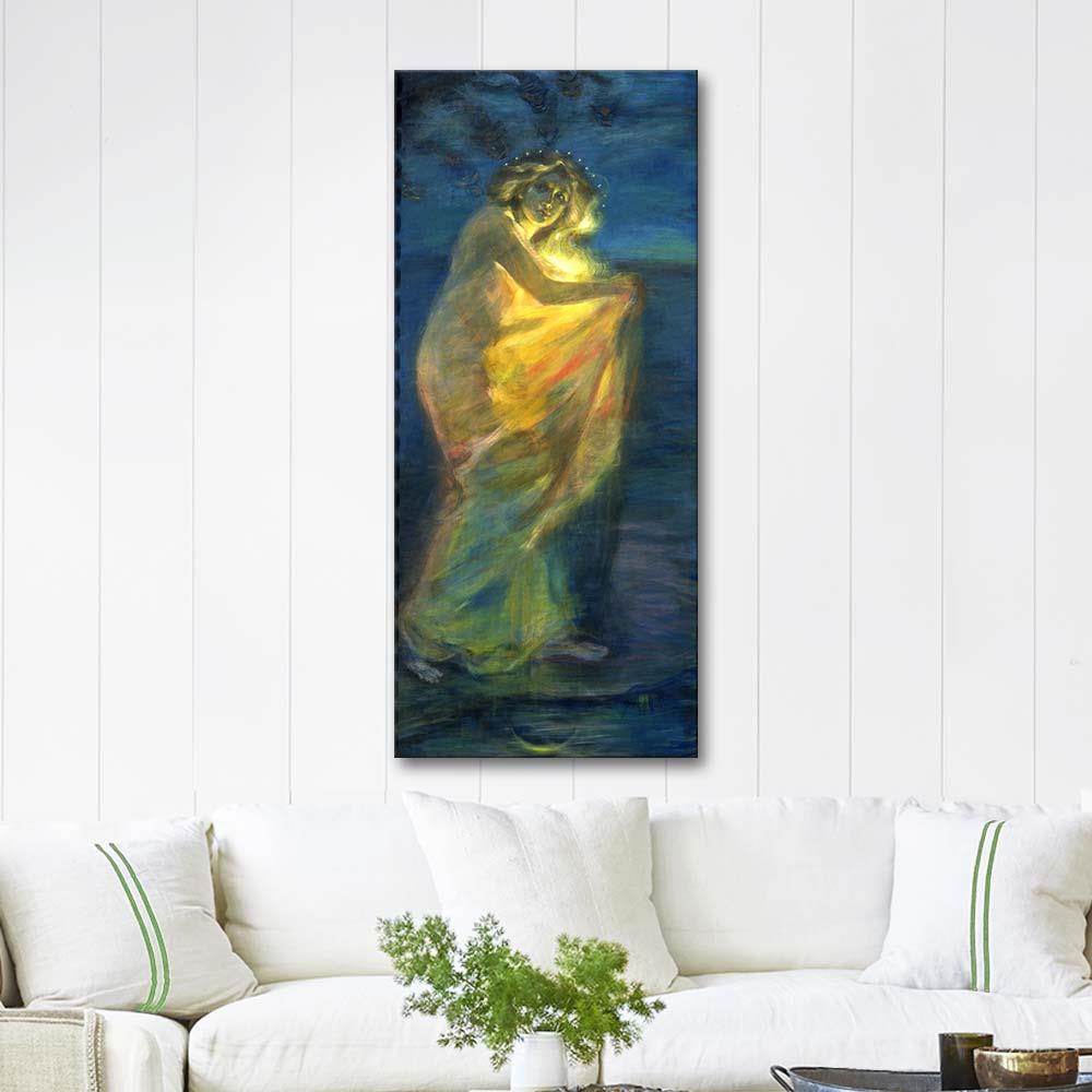 Alice Pike Barney Güneşle Giyinmiş Kadın Kanvas Tablo