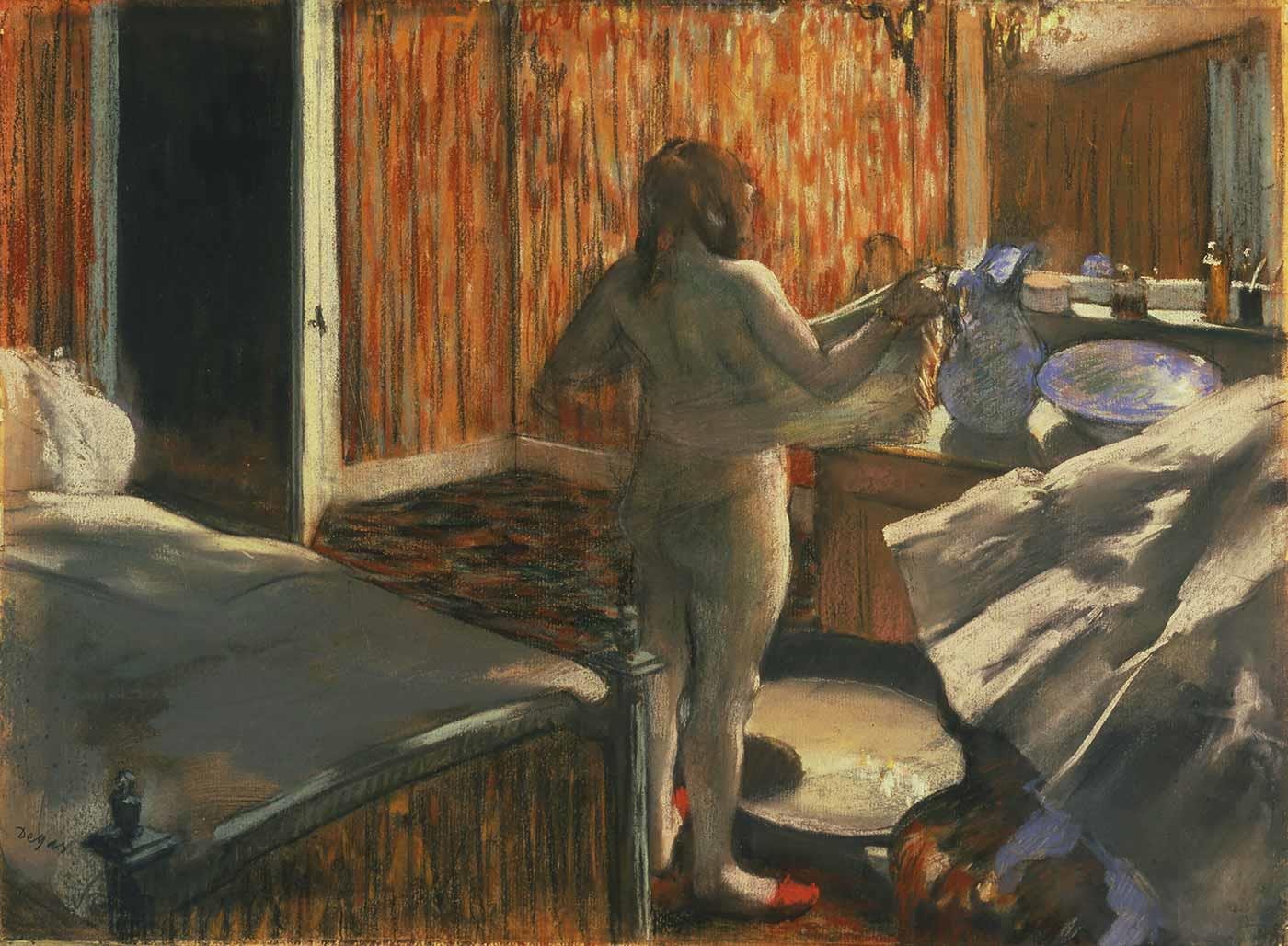Woman Drying Herself after the Bath by Edgar Degas