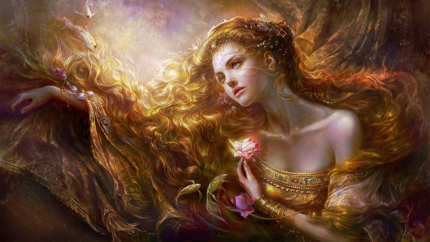 Woman in Dream as Art Print