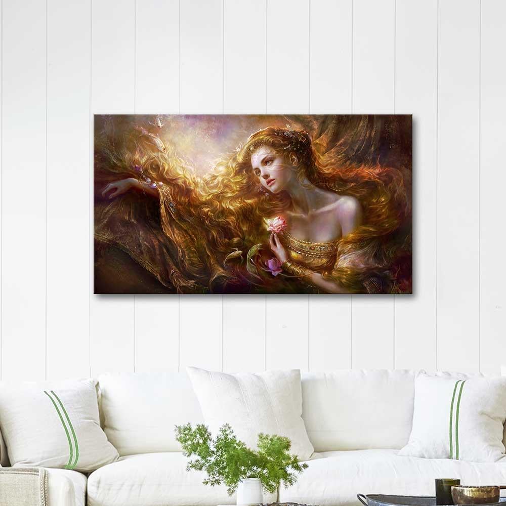 Woman in Dream as Art Print