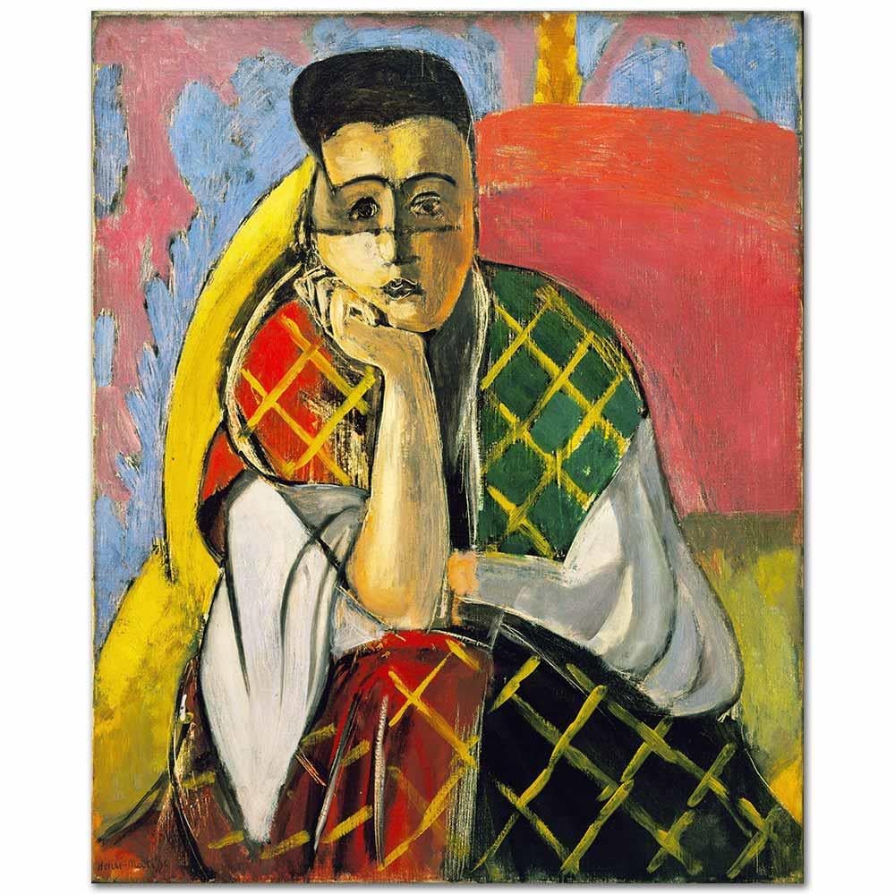 Henri Matisse Peçeli Kadın Kanvas Tablo