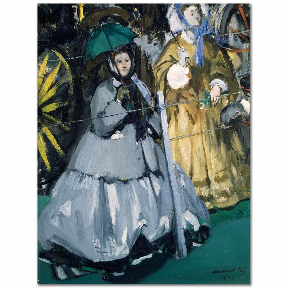 Edouard Manet Yarış Seyircileri Kanvas Tablo