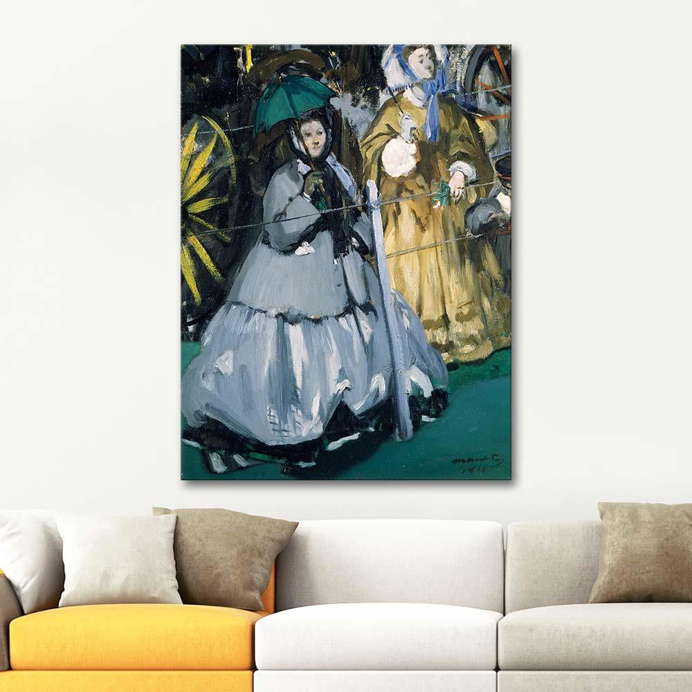 Edouard Manet Yarış Seyircileri Kanvas Tablo