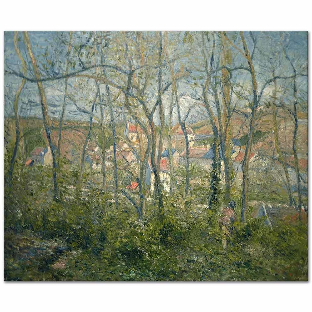 Camille Pissarro Ağaçlı Manzara, Pontoise Kanvas Tablo