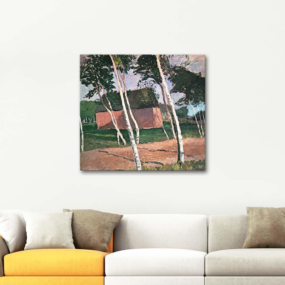 Worpsweder Landscape by Paula Modersohn Becker as Art Print