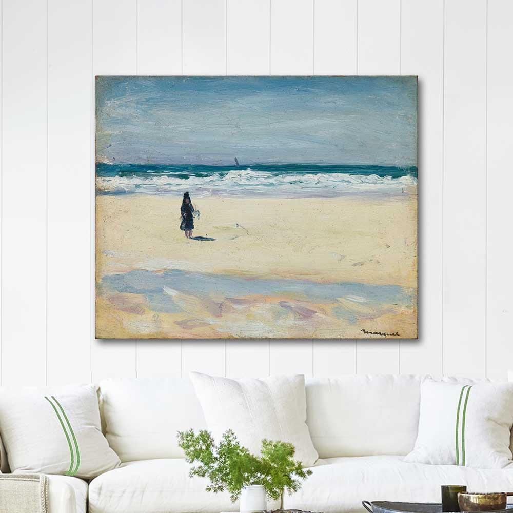 Young Girl on the Beach by Albert Marquet as Art Print