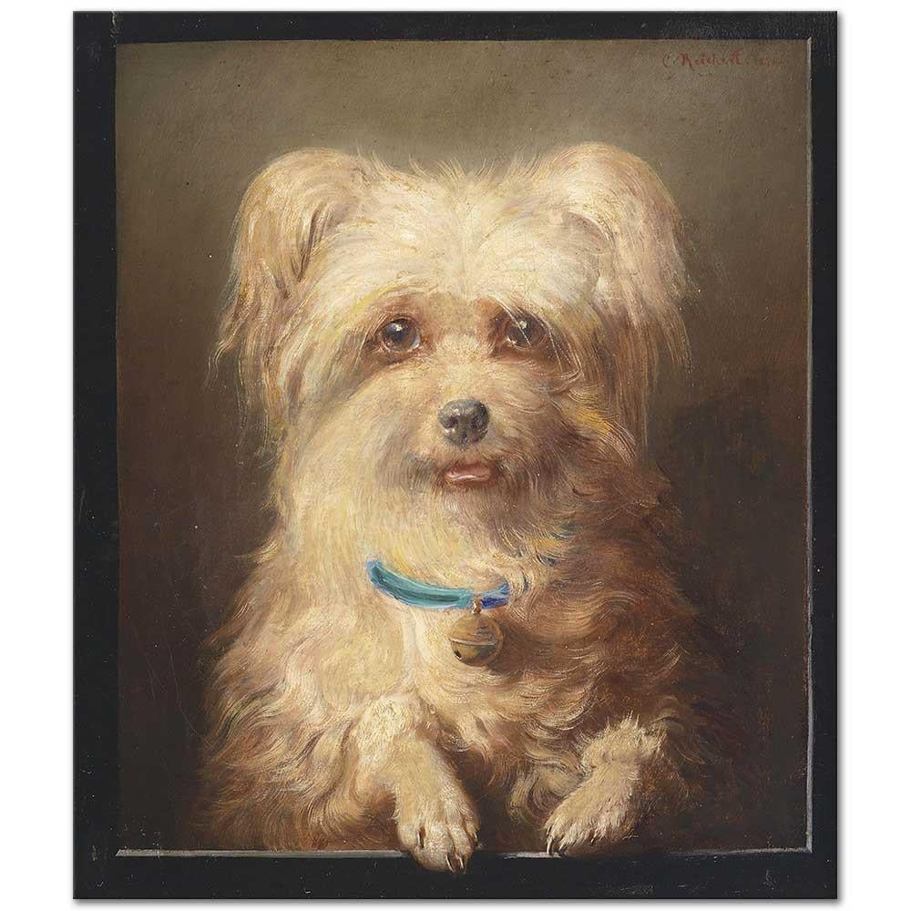Carl Reichert Genç Griffon Kanvas Tablo